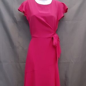 Adrianna Papell Draped Tie Dress, size 4.